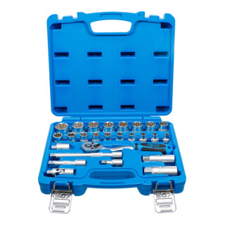 BGS dopsleutelset asprofiel aandrijving 10 mm 26 dlg.