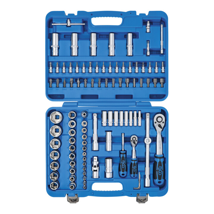 BGS Dopsleutelset asprofiel aandrijving 6,3 mm / 12,5 mm 95-dl.