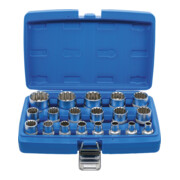 BGS Dopsleutelset Gear Lock aandrijving binnenvierkant 12,5 mm 19 dlg.