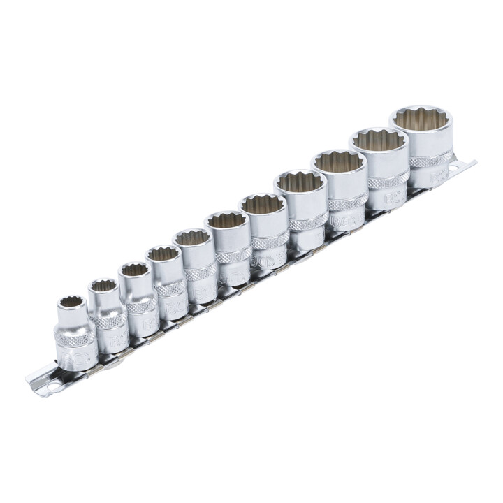 BGS Dopsleutelset, twaalfkant aandrijving vierkantaandrijving 10 mm (3/8 inch) inch maten 11 delig