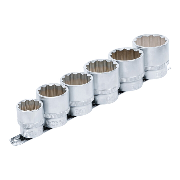 BGS Dopsleutelset, twaalfkant aandrijving vierkantaandrijving 12,5 mm (1/2") SW 24 - 38 mm 6 dlg.