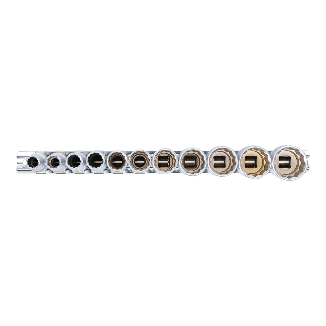 BGS Dopsleutelset Twaalfkant, diep Drive Vierkantaandrijving 10 mm (3/8 inch) inchmaten 11 delig
