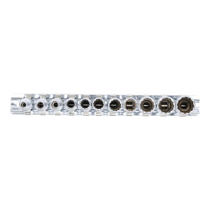 BGS Dopsleutelset Twaalfkant, diepaandrijving Vierkantaandrijving 6,3 mm (1/4 inch) SW 4 - 13 mm, 11 delig