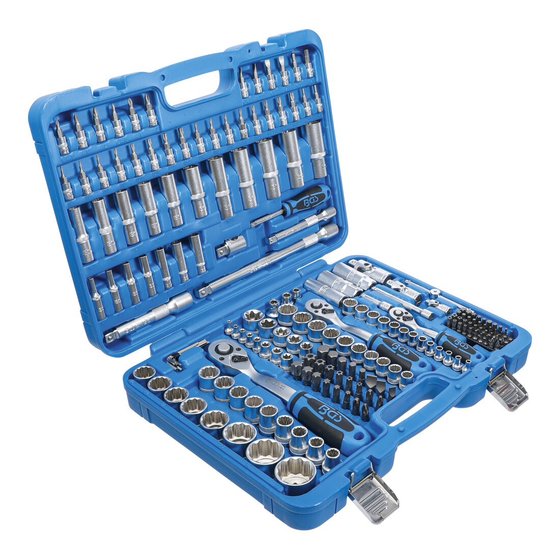 BGS dopsleutelset Twaalfzijdige aandrijving 6,3 mm (1/4 inch) / 10 mm (3/8 inch) / 12,5 (1/2 inch) 192 delig
