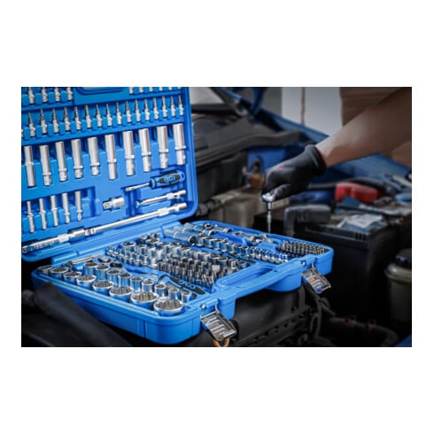BGS dopsleutelset Twaalfzijdige aandrijving 6,3 mm (1/4 inch) / 10 mm (3/8 inch) / 12,5 (1/2 inch) 192 delig