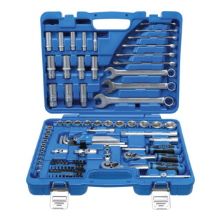 BGS dopsleutelset zeskant aandrijving 6,3 mm / 10 mm inch maten 92 dlg.