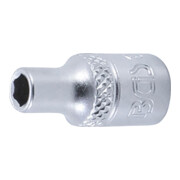 BGS dopsleutelset zeskant aandrijving vierkantaandrijving 6,3 mm (1/4")