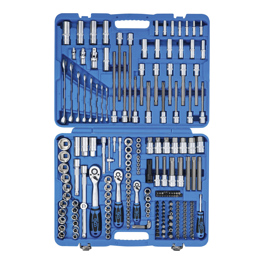 BGS dopsleutelset zeskantaandrijving 6,3 mm (1/4 inch) / 10 mm (3/8 inch) / 12,5 mm (1/2 inch) 214 delig