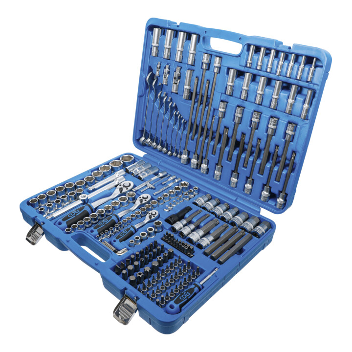 BGS dopsleutelset zeskantaandrijving 6,3 mm (1/4 inch) / 10 mm (3/8 inch) / 12,5 mm (1/2 inch) 214 delig