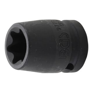 BGS Douille à choc, profil E 12,5 mm (1/2") E22