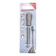 BGS Douille à choc, six pans extra longue pour perceuses 6,3 mm (1/4") 13 mm-5