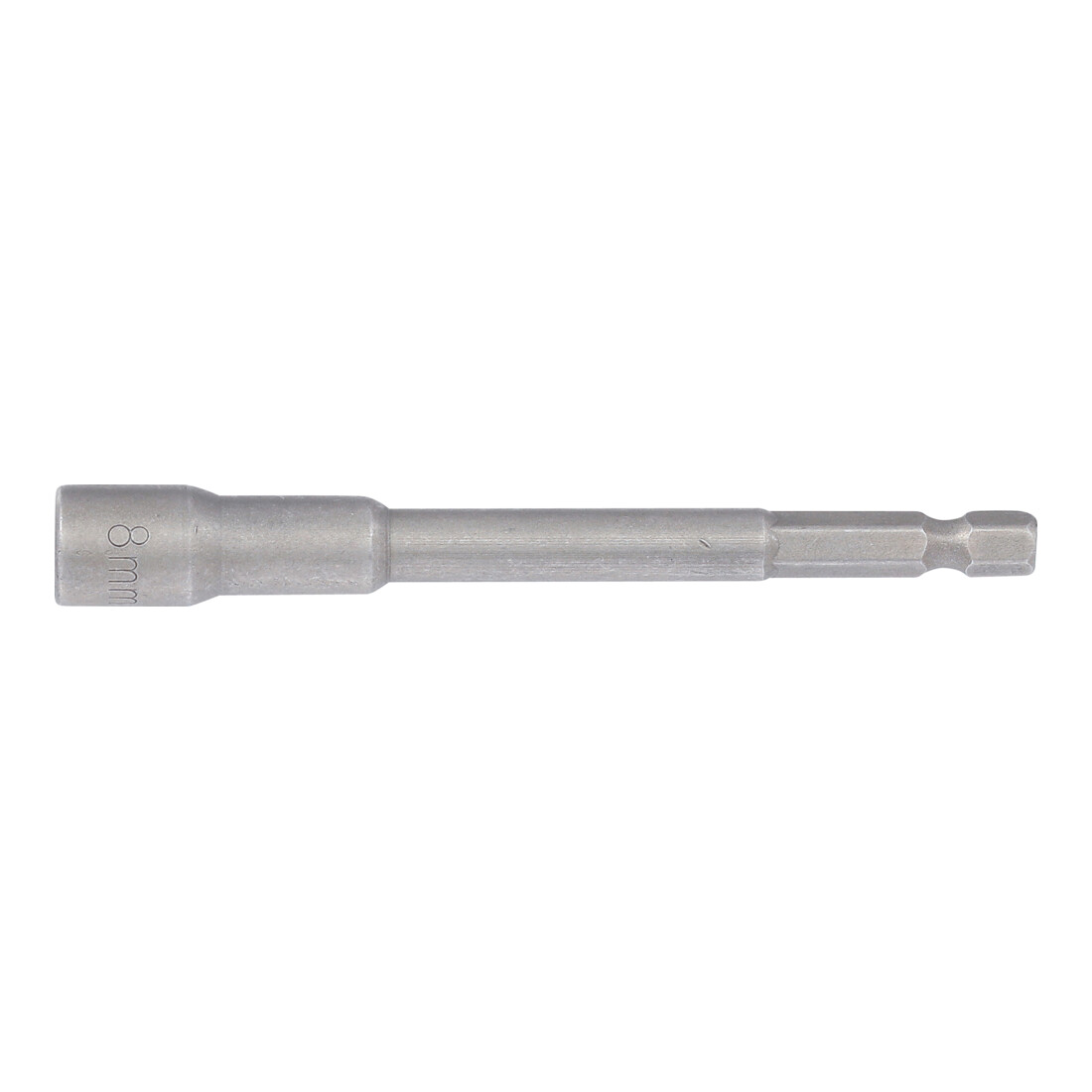 BGS Douille à choc, six pans extra longue pour perceuses 6,3 mm (1/4") 8 mm