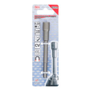 BGS Douille à choc, six pans extra longue pour perceuses 6,3 mm (1/4") 8 mm-5
