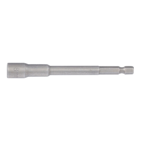 BGS Douille à choc, six pans extra longue pour perceuses 6,3 mm (1/4") 8 mm