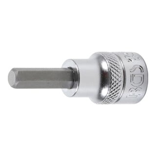BGS Douille à embouts 10 mm (3/8") six pans intérieurs 1/4"