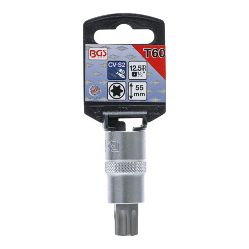 BGS Douille à embouts 12,5 mm (1/2") profil T (pour Torx) T60