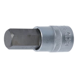 BGS Douille à embouts 12,5 mm (1/2") six pans intérieurs 19 mm, 5052-19