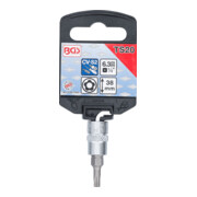 BGS Douille à embouts 6,3 mm (1/4") profil TS (pour TX Plus) avec perçage TS20-3