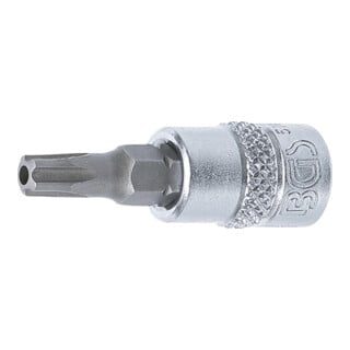 BGS Douille à embouts 6,3 mm (1/4") profil TS (pour TX Plus) avec perçage TS27