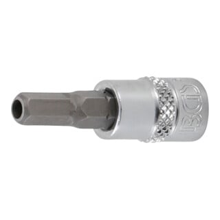 BGS Douille à embouts Empreinte carré femelle 6,3 mm (1/4") six pans femelle avec alésage 5 mm