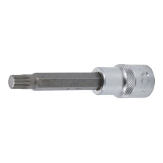 BGS Douille à embouts longueur 100 mm 12,5 mm (1/2") denture multiple intérieure (pour XZN) M9