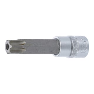 BGS Douille à embouts longueur 100 mm 12,5 mm (1/2") profil T (pour TX) avec perçage T80