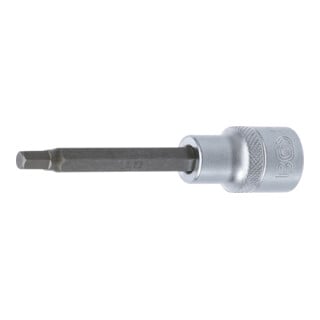 BGS Douille à embouts, longueur 100 mm, 12,5 mm (1/2") six pans intérieurs 6 mm