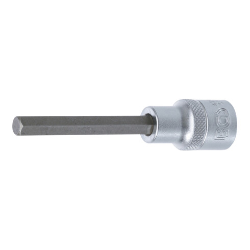 BGS Douille à embouts, longueur 100 mm, 12,5 mm (1/2") six pans intérieurs 8 mm