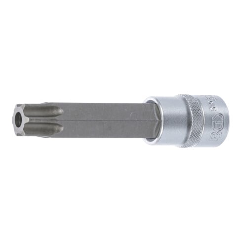 BGS Douille à embouts longueur 110 mm 12,5 mm (1/2") profil T (pour Torx) avec perçage T80