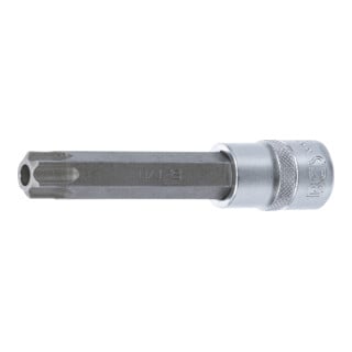 BGS Douille à embouts longueur 110 mm 12,5 mm (1/2") profil T (pour TX) avec perçage T70
