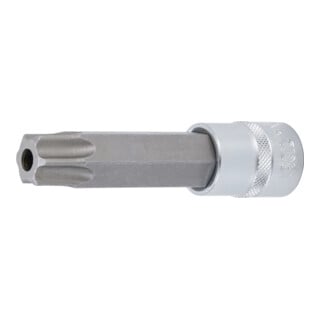 BGS Douille à embouts longueur 110 mm 12,5 mm (1/2") profil T (pour TX) avec perçage T90