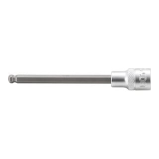 BGS Douille à embouts longueur 140 mm 12,5 mm (1/2") six pans intérieurs avec tête sphérique 8 mm