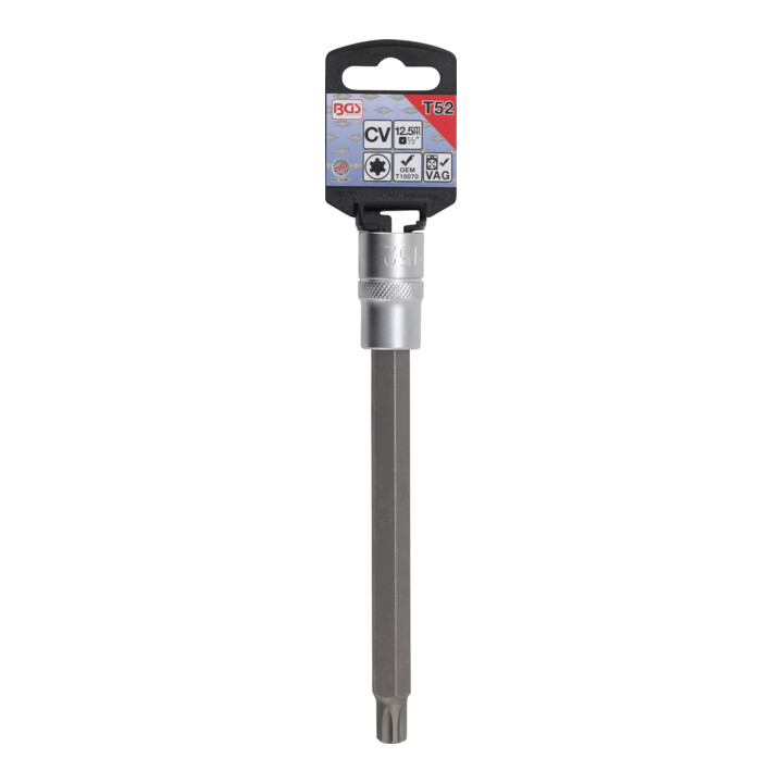 BGS Douille à embouts longueur 168 mm 12,5 mm (1/2") pour VAG Polydrive