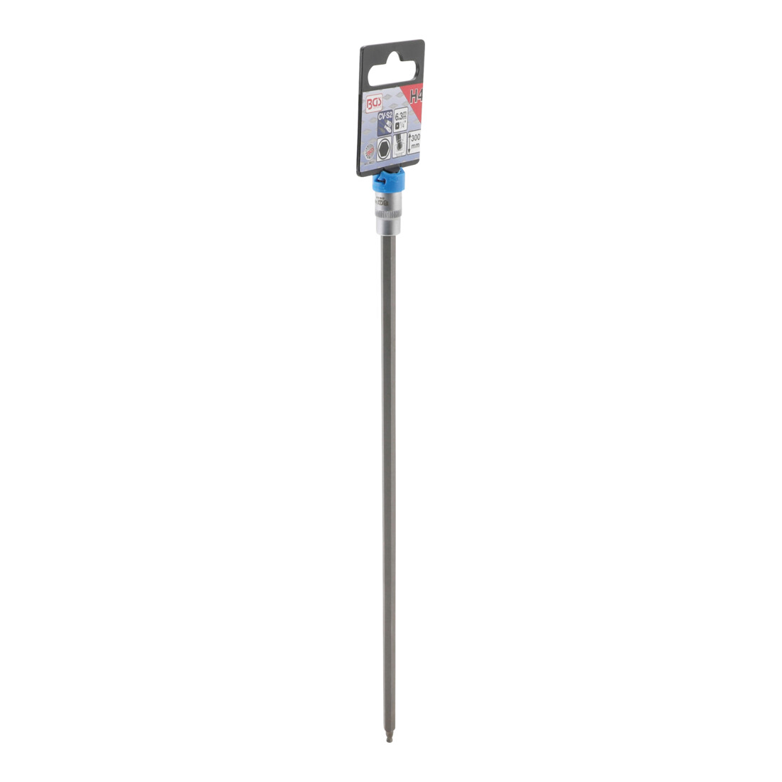 BGS Douille à embouts longueur 300 mm 6,3 mm (1/4") hexagone femelle à tête sphérique 4 mm