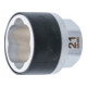 BGS Douille à empreinte spirale / extracteur de vis, entraînement hexagonal extérieur 21 mm, I 21 mm-1