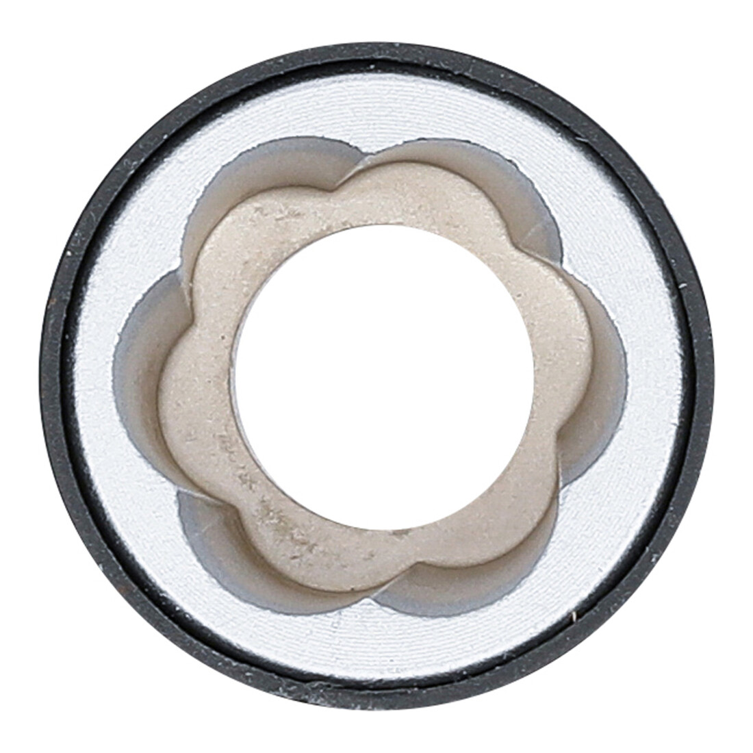 BGS Douille à empreinte spirale / extracteur de vis, entraînement hexagonal externe 17 mm, clé 17 mm