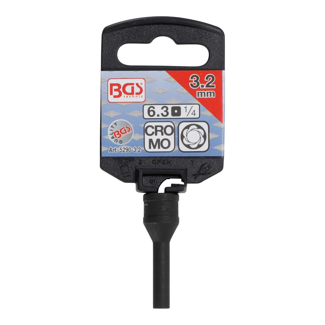 BGS Douille de desserrage pour électrode de bougie 6,3 mm (1/4") 3,2 mm
