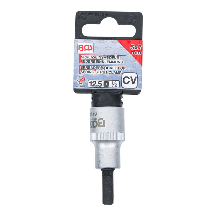 BGS Douille d’écartement de serrage de jambe de force 12,5 mm (1/2") 5 x 7 mm
