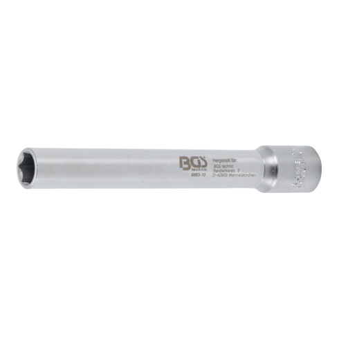 BGS Douille, hexagonale, extra longue transmission par carré femelle 10 mm (3/8") 10 mm