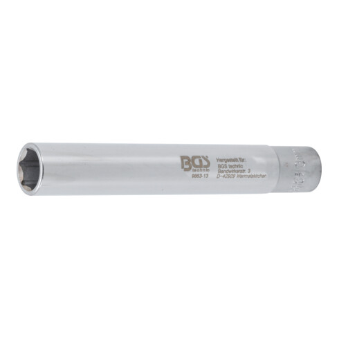 BGS Douille, hexagonale, extra longue transmission par carré femelle 10 mm (3/8") 13 mm