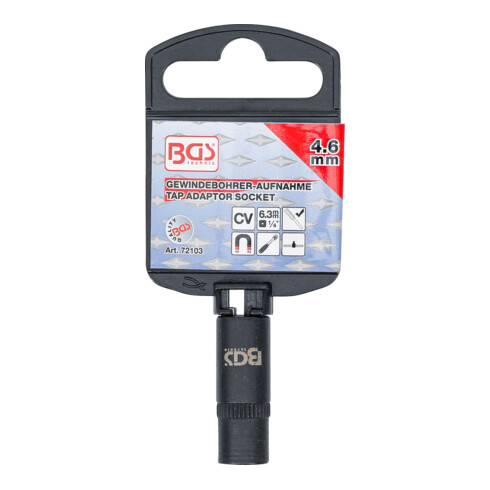 BGS Douille porte-taraud, 6,3 mm (1/4"), 4,6 mm