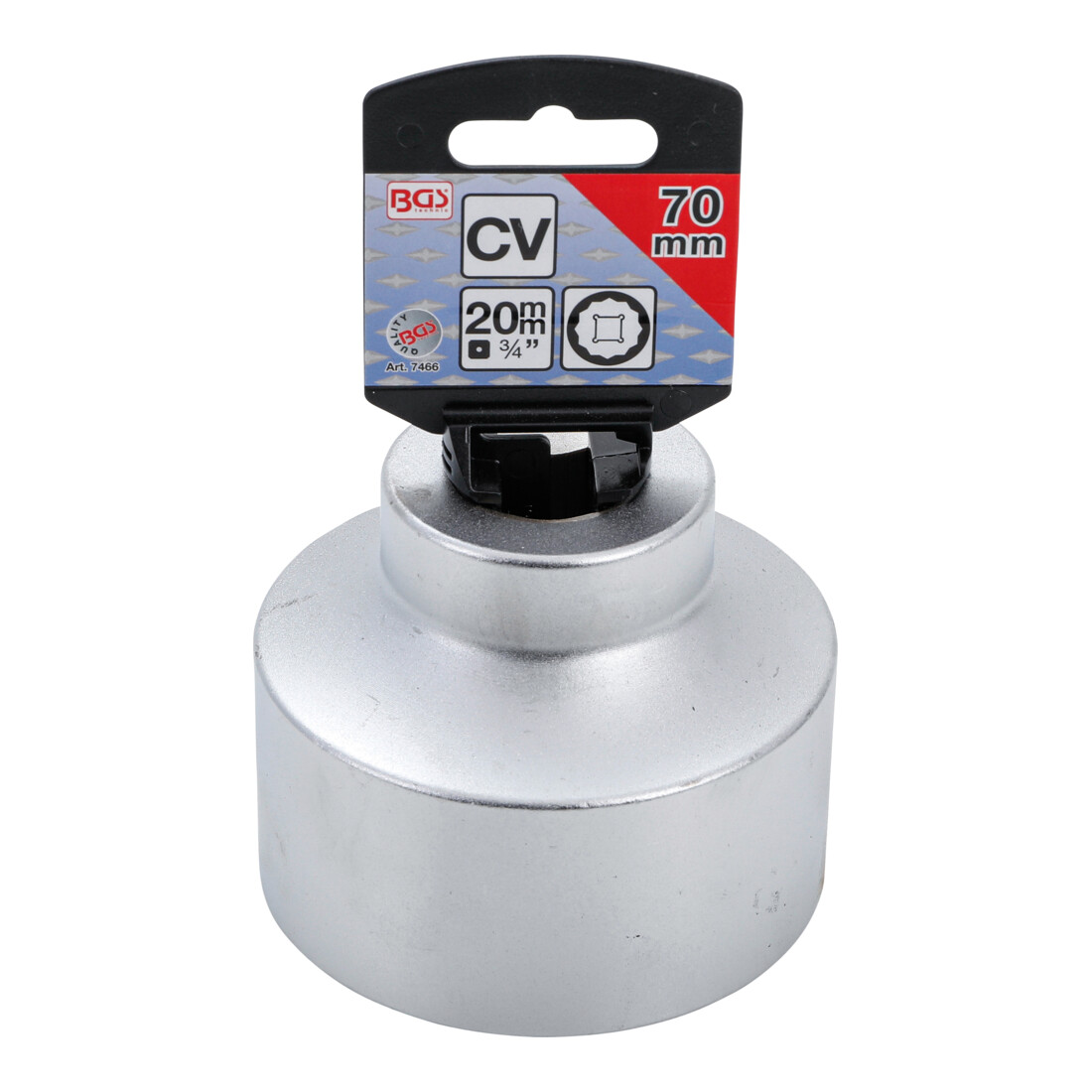 BGS Douille pour clé, douze pans 20 mm (3/4") 70 mm