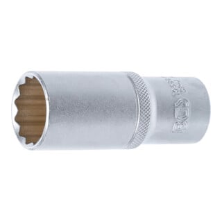 BGS Douille pour clé, douze pans, longue 12,5 mm (1/2") 24 mm