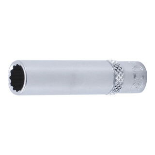 BGS Douille pour clé, douze pans, longue 6,3 mm (1/4") 8 mm