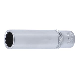 BGS Douille pour clé, douze pans, longue 6,3 mm (1/4") 9 mm