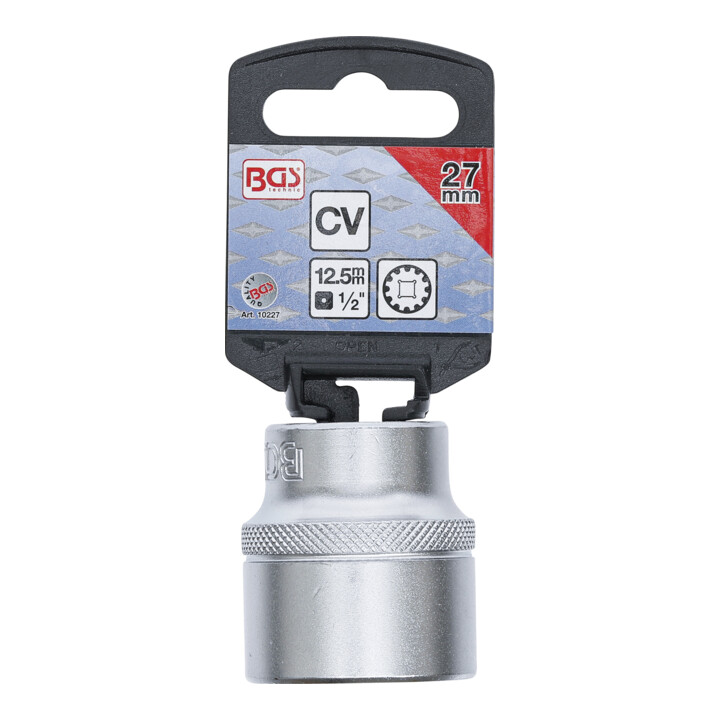 BGS Douille pour clé, Gear Lock 12,5 mm (1/2") 27 mm