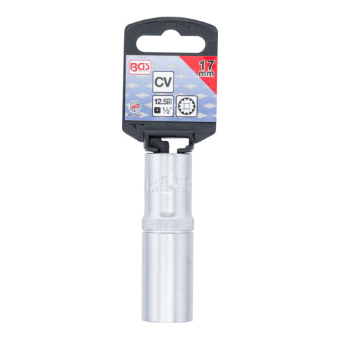 BGS Douille pour clé, Gear Lock, longue 12,5 mm (1/2") 17 mm