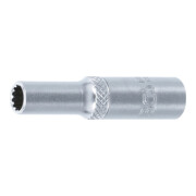 BGS Douille pour clé, Gear Lock, longue 6,3 mm (1/4") 6 mm