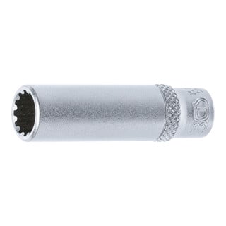 BGS Douille pour clé, Gear Lock, longue 6,3 mm (1/4") 9 mm