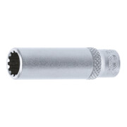 BGS Douille pour clé, Gear Lock, longue 6,3 mm (1/4") 9 mm